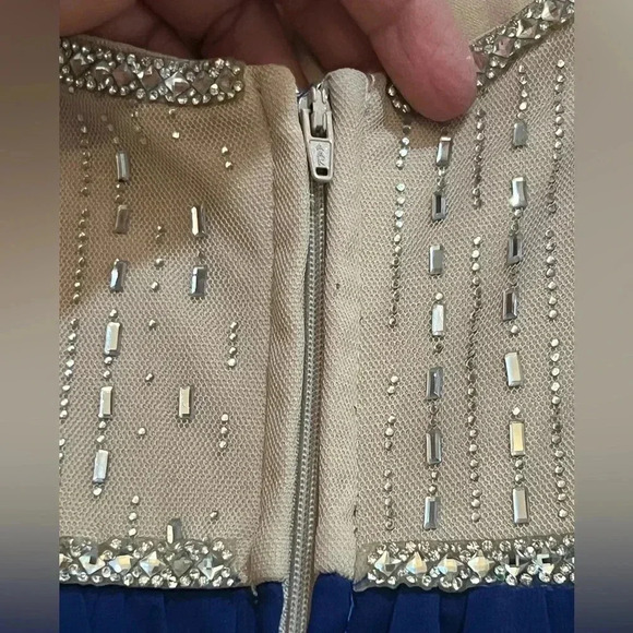 Prome, weeding dress special event women’s size 3 preowned blue dress - Picture 14 of 15